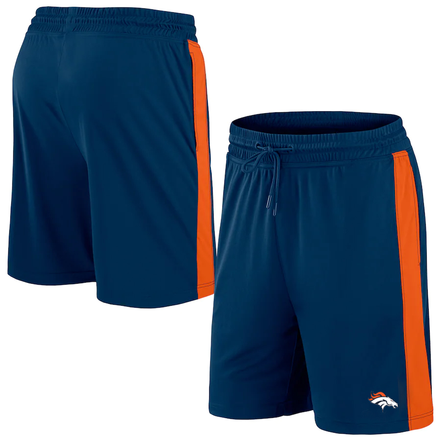 Men's Denver Broncos Navy Performance Shorts Men's Denver Broncos Navy Performance Shorts